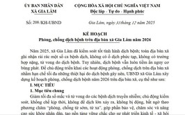 Xã Gia Lâm chủ động phòng, chống dịch bệnh từ sớm, từ xa trong năm 2026
