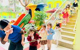 TRƯỜNG MẦM NON HOA MAI THỰC HIỆN DIỄN TẬP PHƯƠNG ÁN CHỮA CHÁY – CỨU NẠN CỨU HỘ