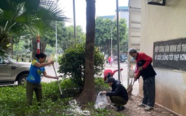 Các tổ dân phố duy trì phong trào tổng vệ sinh môi trường sáng thứ Bảy hàng tuần