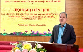 HỘI NGHỊ LIÊN TỊCH LẤY Ý KIẾN CỬ TRI NƠI CÔNG TÁC ĐỐI VỚI NGƯỜI ĐƯỢC DỰ KIẾN GIỚI THIỆU ỨNG CỬ ĐẠI BIỂU HĐND XÃ NỘI BÀI, NHIỆM KỲ 2026 - 2031