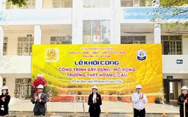 Phường Ô Chợ Dừa khởi công xây dựng Trường THPT Hoàng Cầu