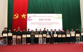 XÃ HÒA LẠC PHÁT LỆNH GỌI CÔNG DÂN NHẬP NGŨ NĂM 2026 VÀ GẶP MẶT QUÂN NHÂN XUẤT NGŨ