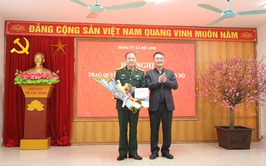 Công bố trao Quyết định chỉ định tham gia Ban chấp hành, Ban thường vụ Đảng ủy xã Mê Linh