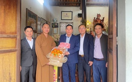 Lãnh đạo xã Gia Lâm thăm, chúc Tết các cơ sở tôn giáo trên địa bàn