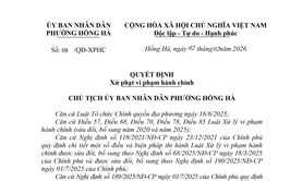 PHƯỜNG HỒNG HÀ: XỬ PHẠT 32,5 TRIỆU ĐỒNG ĐỐI VỚI HỘ KINH DOANH VI PHẠM TRONG LĨNH VỰC AN TOÀN THỰC PHẨM VÀ ĐĂNG KÝ KINH DOANH