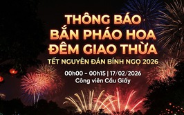THÔNG BÁO TỔ CHỨC BẮN PHÁO HOA ĐÊM GIAO THỪA TẾT NGUYÊN ĐÁN BÍNH NGỌ NĂM 2026