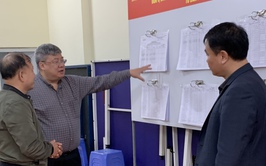 Đoàn khảo sát Thường trực HĐND phường Định Công kiểm tra công tác chuẩn bị bầu cử đại biểu Quốc hội và HĐND các cấp nhiệm kỳ 2026 - 2031