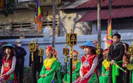 Độc đáo Lễ hội chùa Vua - “Cờ miếu” của Thăng Long