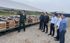 Lãnh đạo xã kiểm tra công tác chuẩn bị cho đêm Giao thừa 