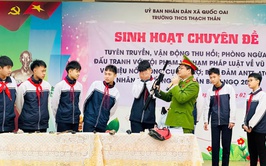 TRƯỜNG THCS THẠCH THÁN TĂNG CƯỜNG TUYÊN TRUYỀN PHÁP LUẬT, CHUNG TAY BẢO ĐẢM AN TOÀN DỊP TẾT NGUYÊN ĐÁN BÍNH NGỌ 2026