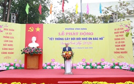 PHƯỜNG VĨNH HƯNG TỔ CHỨC LỄ PHÁT ĐỘNG “TẾT TRỒNG CÂY ĐỜI ĐỜI NHỚ ƠN BÁC HỒ” XUÂN BÍNH NGỌ 2026