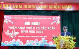 Xã Hồng Vân đã tổ chức hội nghị triển khai nhiệm vụ đầu xuân Bính Ngọ 2026