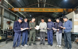 Công an xã Liên Minh chủ động tuyên truyền, giữ vững an ninh công nhân