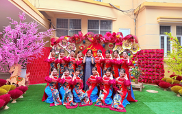 Chi đoàn trường Mầm non Hoàng Liệt sôi nổi các phần việc chào mừng Đại hội Hội liên hiệp thanh niên Việt Nam phường Hoàng Liệt