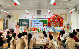 Vui sáng tạo cùng hình phẳng qua tiết học stem - Toán của lớp 2A2