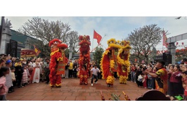 Rộn ràng lễ hội truyền thống đầu Xuân trên quê hương Ứng Thiên