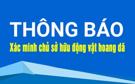 Thông báo về việc xác minh chủ sở hữu động vật hoang dã