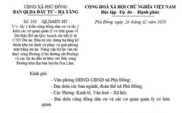 Lấy ý kiến cộng đồng dân cư và lấy ý kiến các cơ quan quản lý có liên quan về Dự thảo Đồ án Quy hoạch chi tiết tỷ lệ 1/500