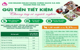 Ngân hàng Chính sách xã hội Sóc Sơn thực hiện huy động tiền gửi tiết kiệm tại các Điểm giao dịch