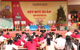 Trường Tiểu học Thạch Hòa tổ chức chương trình “Nét bút xuân” Xuân Bính Ngọ 2026