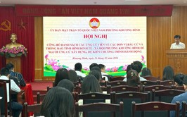 Khương Đình: Công bố danh sách ứng cử viên và thông báo tình hình kinh tế - xã hội của phường để người ứng cử xây dựng, dự kiến chương trình hành động