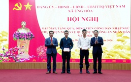 ỨNG HOÀ GẶP MẶT, TẶNG QUÀ ĐỘNG VIÊN THANH NIÊN LÊN ĐƯỜNG NHẬP NGŨ VÀ THỰC HIỆN THAM GIA CÔNG AN NHÂN DÂN NĂM 2026.