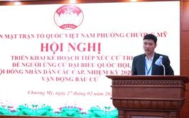 Phường Chương Mỹ tổ chức Hội nghị triển khai kế hoạch tiếp xúc cử tri để người ứng cử đại biểu Quốc hội khóa XVI và đại biểu Hội đồng nhân dân các cấp, nhiệm kỳ 2026–2031 vận động bầu cử