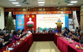 Hội nghị gặp mặt các đồng chí nguyên lãnh đạo chủ chốt huyện Thường Tín qua các thời kỳ.