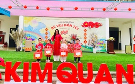 TRẢI NGHIỆM “BÉ VUI ĐÓN TẾT” - MỪNG XUÂN BÍNH NGỌ 2016 TẠI TRƯỜNG MẦM NON KIM QUAN 