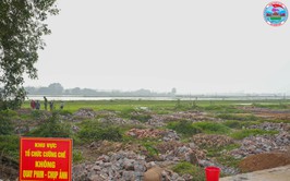 UBND xã Hưng Đạo tổ chức giải tỏa các trường hợp xây dựng chiếm đất tại nghĩa trang Gò Đồng Dong