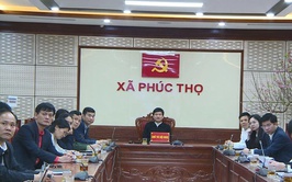 Cán bộ, đảng viên xã Phúc Thọ tham dự Hội nghị quán triệt, triển khai thực hiện Nghị quyết Đại hội XIV của Đảng