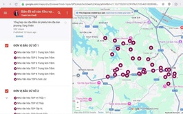 Ra mắt Bản đồ số các khu vực bỏ phiếu trên địa bàn phường Tùng Thiện