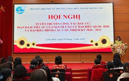 Hội LHPN phường Long Biên tổ chức Hội nghị tuyên truyền, mạn đàm về bầu cử đại biểu Quốc hội khoá XVI và bại biểu HĐND các cấp nhiệm kỳ 2026 - 2031