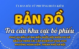 Phường Hoàn Kiếm ra mắt bản đồ số các khu vực bỏ phiếu trên địa bàn phường