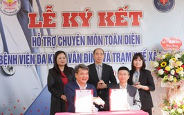 BVĐK Vân Đình ký kết hỗ trợ chuyên môn cho Trạm y tế xã Vân Đình: Từng bước nâng tầm y tế cơ sở