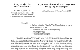 Phường Hồng Hà đẩy mạnh tuyên truyền pháp luật qua mô hình 