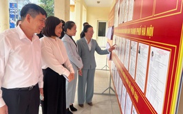 ĐOÀN KIỂM TRA, GIÁM SÁT CỦA ỦY BAN MTTQ VIỆT NAM THÀNH PHỐ HÀ NỘI KIỂM TRA CÔNG TÁC CHUẨN BỊ BẦU CỬ TẠI XÃ NỘI BÀI