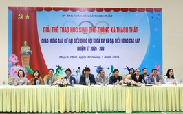 Khai mạc giải thể thao học sinh phổ thông xã Thạch Thất năm học 2025 - 2026