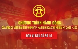 Chương trình hành động của ứng cử viên đại biểu HĐND TP. Hà Nội khóa XVII - Đơn vị bầu cử số 10