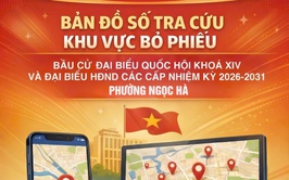 Bản đồ số tra cứu khu vực bỏ phiếu phường Ngọc Hà