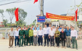 Hội Cựu chiến binh xã Hát Môn ra mắt mô hình tuyến đường tự quản “Sáng – xanh – sạch – đẹp – an toàn”