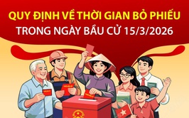 Quy định về thời gian bỏ phiếu trong ngày bầu cử 15-3