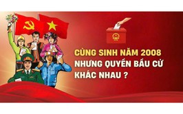 Cùng sinh năm 2008 nhưng quyền bầu cử khác nhau