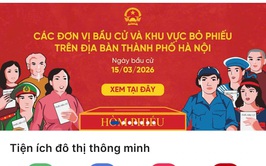 IHanoi tích hợp bản đồ số 1.451 điểm bầu cử phục vụ cử tri Thủ đô