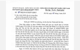 Công văn lấy ý kiến UBND cấp xã và cộng đồng dân cư có liên quan đối với quy hoạch tổng thể Thủ đô Hà Nội tầm nhìn 100 năm
