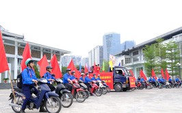 Tuổi trẻ phường Thanh Xuân ra quân tuyên truyền bầu cử