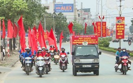 Phúc Thọ tổ chức xe tuyên truyền lưu động chào mừng ngày bầu cử