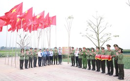 Khánh thành công trình Cụm cờ và đường hoa phong linh tại xã Minh Châu chào mừng bầu cử Quốc hội khóa XVI và HĐND các cấp nhiệm kỳ 2026 – 2031.