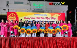 Phường Thanh Xuân tưng bừng tổ chức văn nghệ chào mừng bầu cử