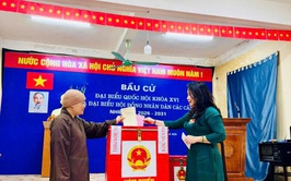 Quốc Oai: Đến 14 giờ 30 phút, đã có 5 khu vực bỏ phiếu đạt 100% cử tri tham gia bầu cử